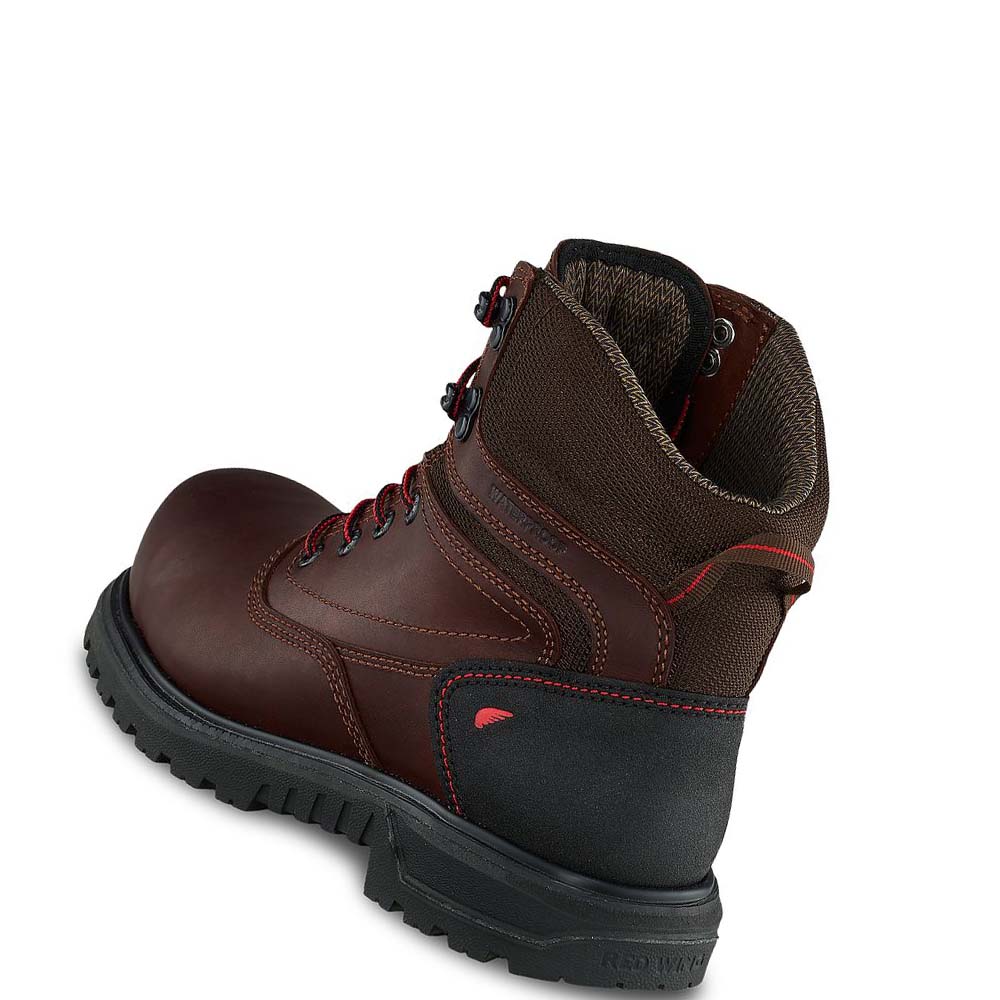 Red Wing Brnr XP 6-inch Safety Toe Women's Waterproof Boots Burgundy | ZA 156DFM